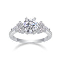 2CT D Color Moissanite Ring – 925 Sterling Silver - DB Diamonds