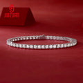 3mm VVS Moissanite Women's Bracelet – 925 Silver, Gold Plated - DB Diamonds