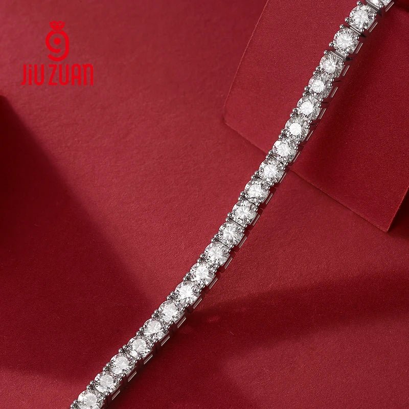 3mm VVS Moissanite Women's Bracelet – 925 Silver, Gold Plated - DB Diamonds