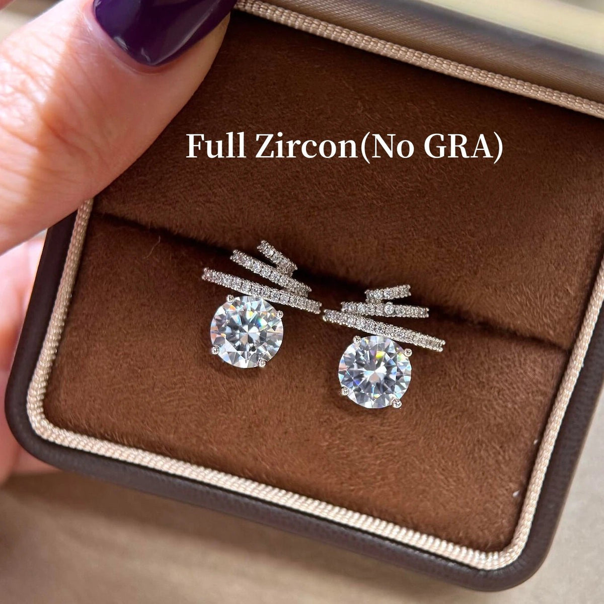 4CTTW Moissanite Stud Earrings – 925 Sterling Silver - DB Diamonds