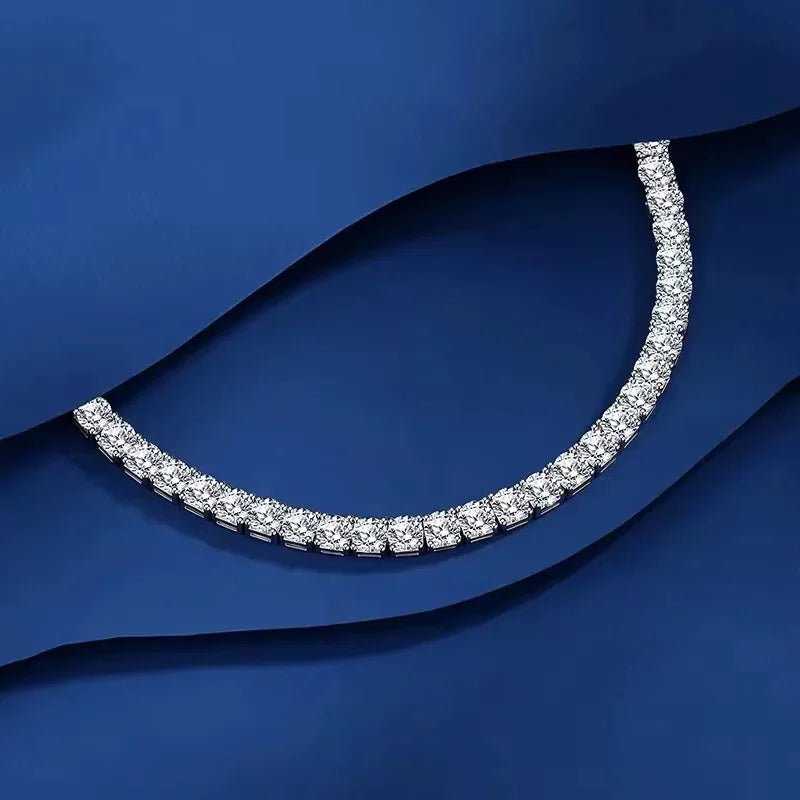 4mm Moissanite Tennis Bracelet – 925 Silver, 18K Gold Toned - DB Diamonds