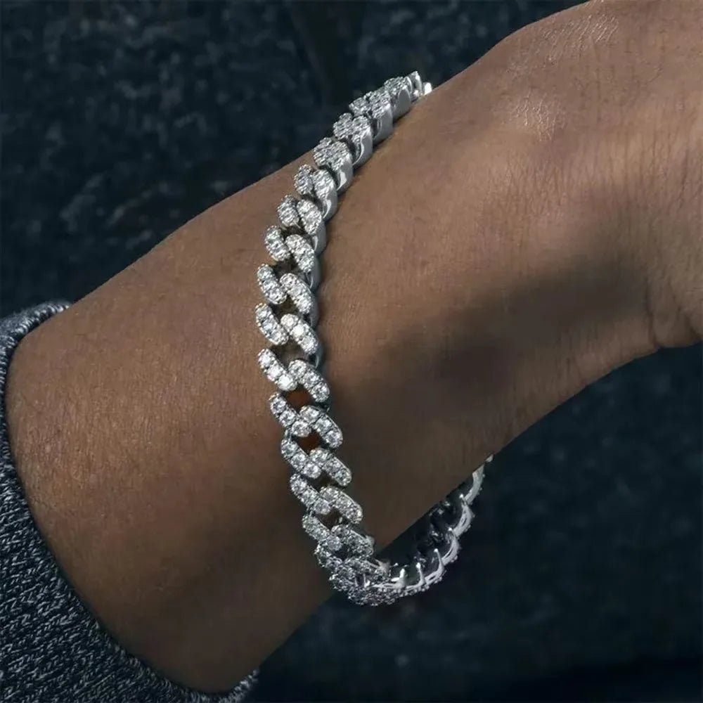 8mm Full Moissanite Cuban Necklace - DB Diamonds