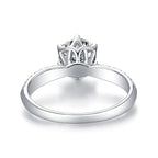 3ct Round Moissanite Solitaire Ring – Six-Claw Setting | 925 Sterling Silver — photo 3 of 7