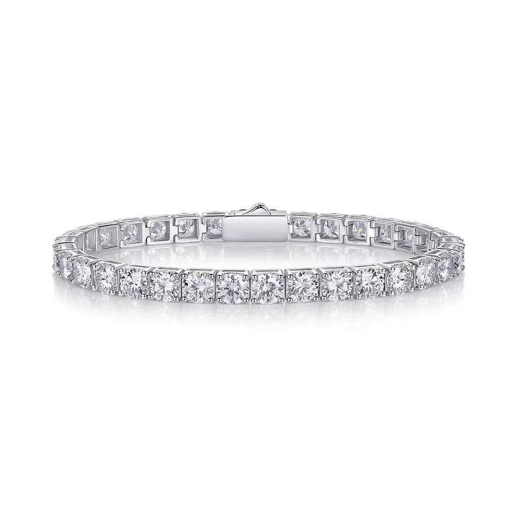 5mm VVS Moissanite Tennis Bracelet – 925 Sterling Silver | Gold & Silver | GRA Certified — photo 3 of 8