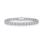 5mm VVS Moissanite Tennis Bracelet – 925 Sterling Silver | Gold & Silver | GRA Certified — photo 3 of 8