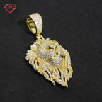 925 Silver Iced Out Lion Pendant – Moissanite | GRA Certified — photo 7 of 9