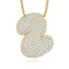 Iced Out Initial Letter Moissanite Pendant – 925 Sterling Silver | 18K Gold | A–Z — photo 20 of 32