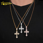 VVS Moissanite Iced Out Cross Pendant – 925 Sterling Silver | Hip Hop | GRA Certified — photo 6 of 7
