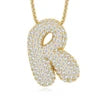 VVS Moissanite Initial Letter Pendant – 925 Sterling Silver | 18K Gold | A–Z | GRA Certified — photo 9 of 32