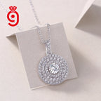 925 Silver Moissanite Compass Pendant Necklace – Gold Plated | GRA Certified — photo 3 of 7