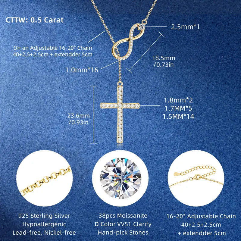 Moissanite Drop Earrings – Rose Gold Plated | 925 Sterling Silver — photo 2 of 8
