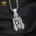 VVS Moissanite Jesus Pendant – 925 Sterling Silver | Gold & Silver Finish — photo 4 of 8