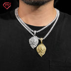 925 Silver Iced Out Lion Pendant – Moissanite | GRA Certified — photo 3 of 9