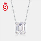5ct Emerald Cut Moissanite Pendant Necklace – 925 Sterling Silver — photo 1 of 7