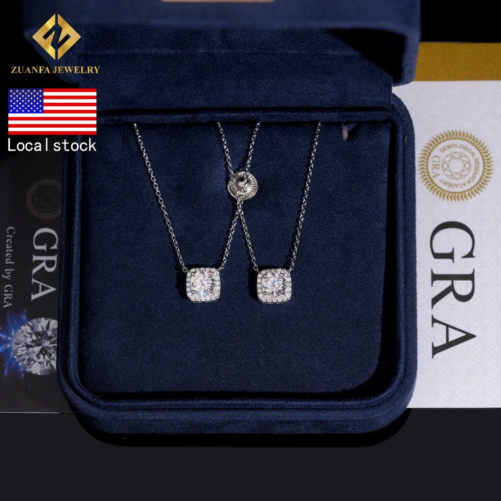 925 Silver 1.16ct Moissanite Pendant Necklace – GRA Certified — photo 1 of 7