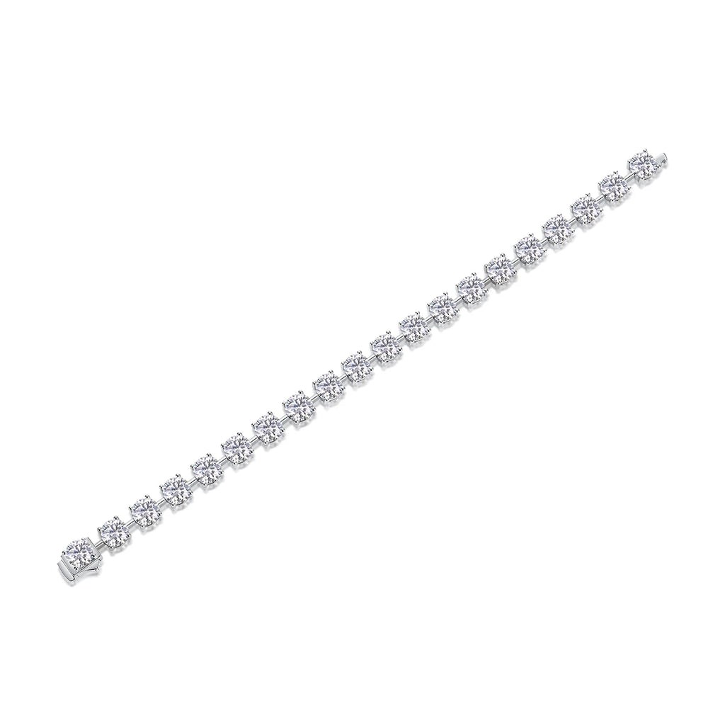 VVS Moissanite Tennis Bracelet – 3mm & 5mm | 18K Gold Plated | 925 Sterling Silver — photo 4 of 8