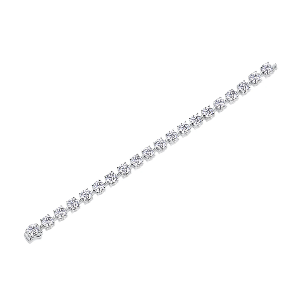 VVS Moissanite Tennis Bracelet – 3mm & 5mm | 18K Gold Plated | 925 Sterling Silver — photo 4 of 8