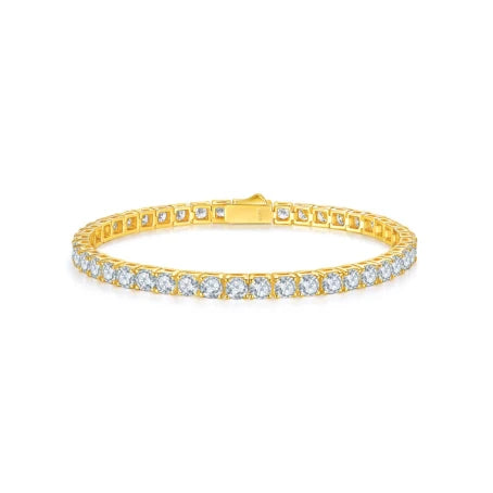 5mm VVS Moissanite Tennis Bracelet – 925 Sterling Silver | Gold & Silver | GRA Certified — photo 7 of 8