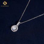 925 Silver VVS Moissanite Diamond Necklace – Fashion Style — photo 5 of 7
