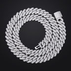 14mm Iced Out CZ Cuban Link Chain Necklace – 18K Gold-Tone & White Gold — photo 4 of 8
