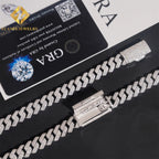 925 Silver Iced Out 10mm Cuban Link Moissanite Chain – Hip Hop | GRA Certified — photo 6 of 7