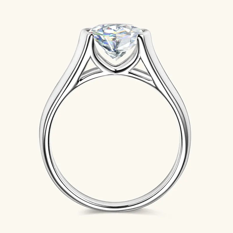 2ct Solitaire Moissanite Engagement Ring – 925 Sterling Silver | White Gold — photo 6 of 7