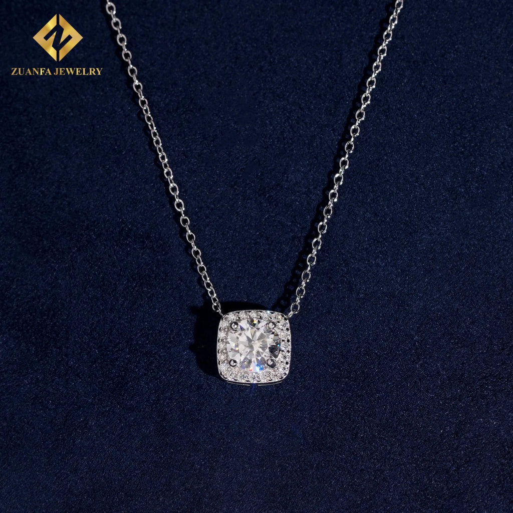 925 Silver 1.16ct Moissanite Pendant Necklace – GRA Certified — photo 6 of 7