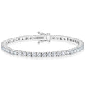 VVS1 Round Cut Moissanite Tennis Bracelet – 925 Sterling Silver | White Gold Plated — photo 7 of 7