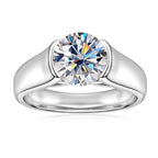 2ct Solitaire Moissanite Engagement Ring – 925 Sterling Silver | White Gold — photo 7 of 7