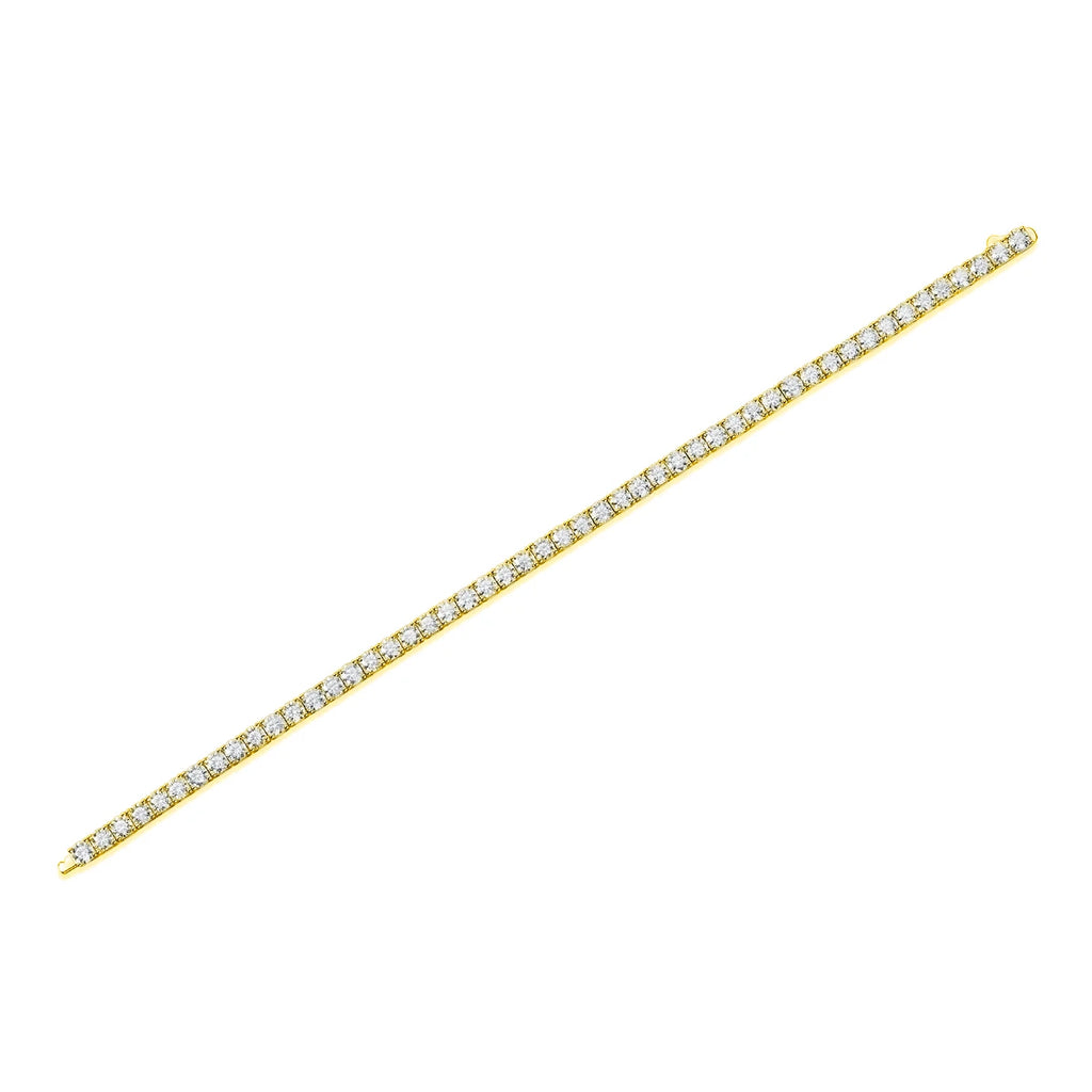 VVS Moissanite Tennis Bracelet – 925 Sterling Silver | 3mm, 4mm & 5mm | 18K Gold | GRA Certified — photo 6 of 9