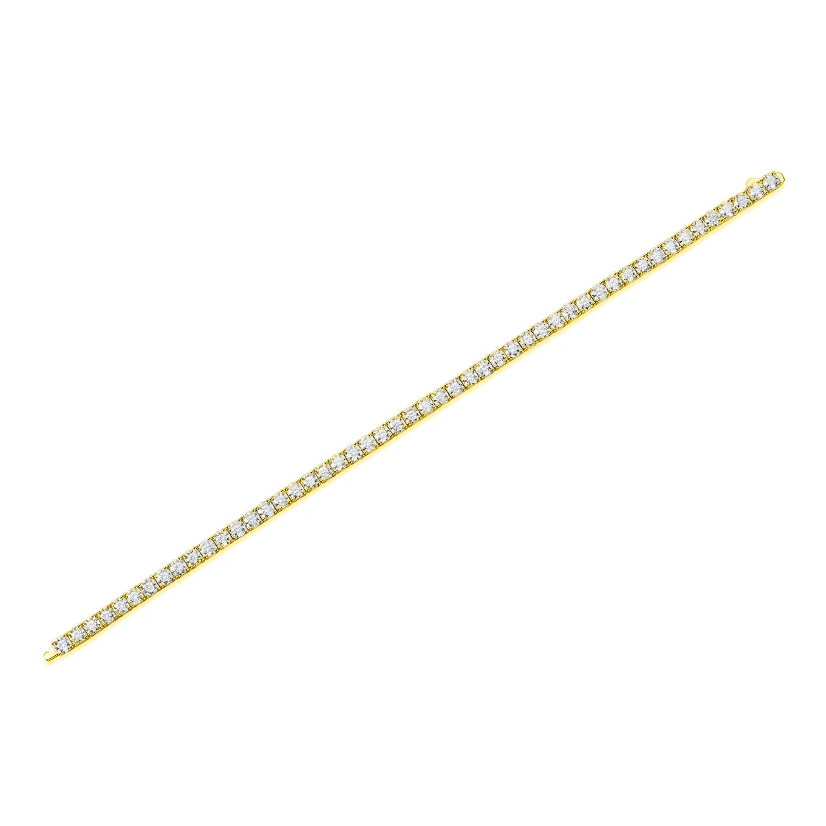 VVS Moissanite Tennis Bracelet – 925 Sterling Silver | 3mm, 4mm & 5mm | 18K Gold | GRA Certified — photo 6 of 9
