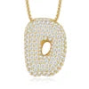 Iced Out Initial Letter Moissanite Pendant – 925 Sterling Silver | 18K Gold | A–Z — photo 17 of 32