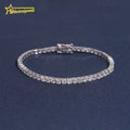 3mm Moissanite Tennis Bracelet – Round Brilliant Cut | 925 Sterling Silver — photo 8 of 8