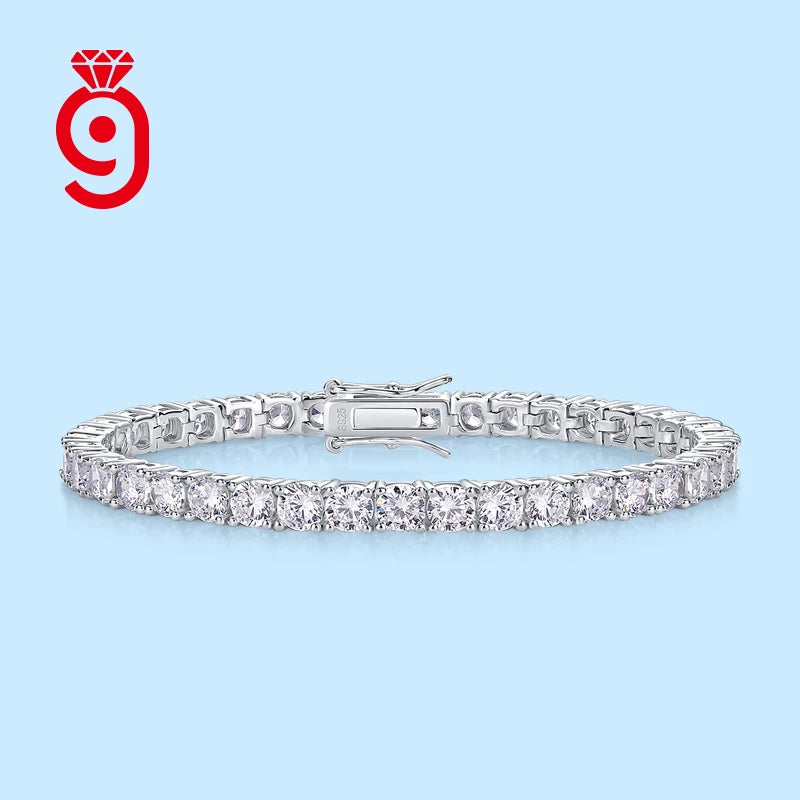 VVS Moissanite 4mm Tennis Bracelet – 925 Sterling Silver | Women's | GRA Certified — photo 3 of 7