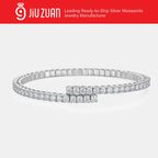 3mm VVS Moissanite Flexible Tennis Bracelet – 925 Sterling Silver | Shared Prong | GRA Certified — photo 2 of 7