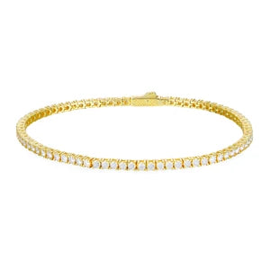 VVS Moissanite Tennis Bracelet – 925 Sterling Silver | 2mm–6mm | Gold & White Gold | GRA Certified — photo 12 of 16