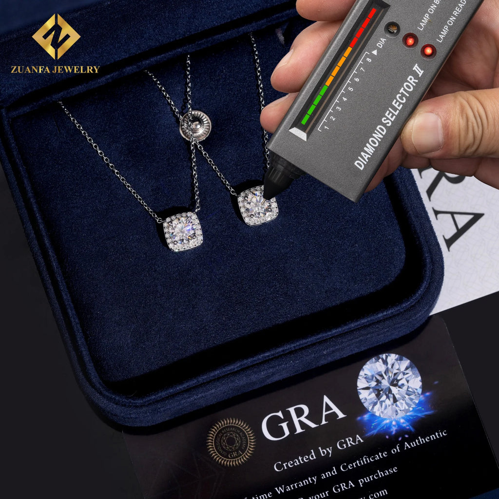 925 Silver 1.16ct Moissanite Pendant Necklace – GRA Certified — photo 4 of 7