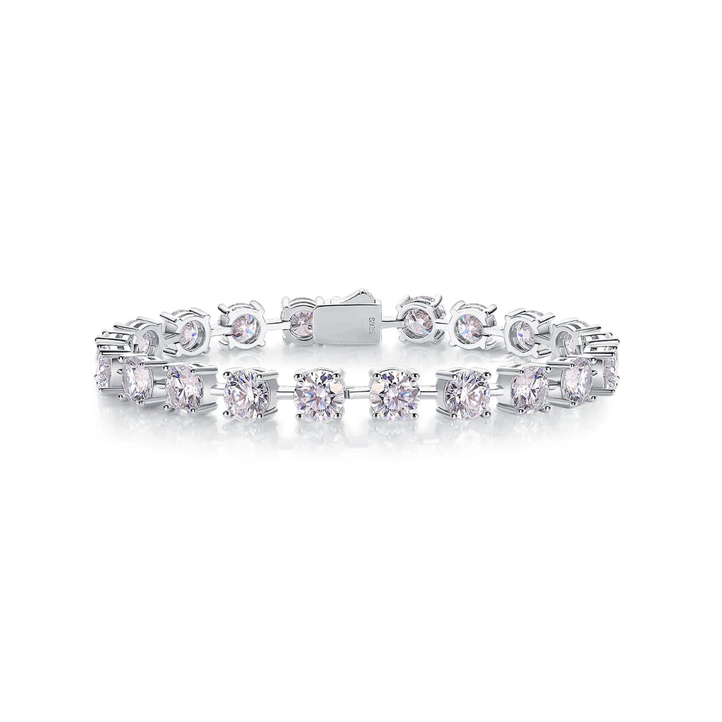 VVS Moissanite Tennis Bracelet – 3mm & 5mm | 18K Gold Plated | 925 Sterling Silver — photo 7 of 8