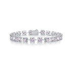 VVS Moissanite Tennis Bracelet – 3mm & 5mm | 18K Gold Plated | 925 Sterling Silver — photo 7 of 8
