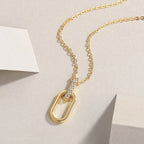 VVS Moissanite Charm Pendant Necklace – 18K Gold Plated | 925 Sterling Silver — photo 4 of 7