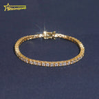 3mm Moissanite Tennis Bracelet – Round Brilliant Cut | 925 Sterling Silver — photo 3 of 8
