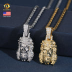 VVS Moissanite Jesus Pendant – 925 Sterling Silver | Gold & Silver Finish — photo 1 of 8