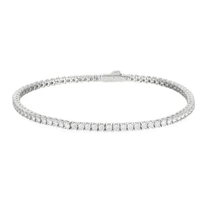 VVS Moissanite Tennis Bracelet – 925 Sterling Silver | 2mm–6mm | Gold & White Gold | GRA Certified — photo 9 of 16