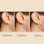 VVS Moissanite Stud Earrings – 925 Sterling Silver | 1ct, 2ct & 3ct | Women's — photo 4 of 8