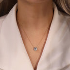 925 Silver VVS Moissanite 4-Prong Solitaire Pendant Necklace – D Color | GRA Certified — photo 6 of 10