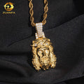 VVS Moissanite Jesus Pendant – 925 Sterling Silver | Gold & Silver Finish — photo 7 of 8