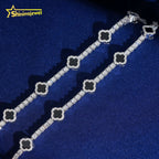 VVS Moissanite Cuban Link Bracelet – 925 Sterling Silver | Men's Hip Hop — photo 3 of 7