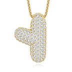 Iced Out Initial Letter Moissanite Pendant – 925 Sterling Silver | 18K Gold | A–Z — photo 5 of 32