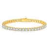 VVS Moissanite Tennis Bracelet – 925 Sterling Silver | 3mm, 4mm & 5mm | 18K Gold | GRA Certified — photo 7 of 9