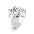 5ct Moissanite Pavé Statement Ring – 925 Sterling Silver — photo 1 of 7